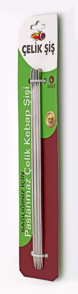 6'lı Paket Çelik Çöp Şiş - 1