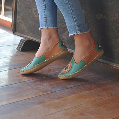 Flat Shoes Green