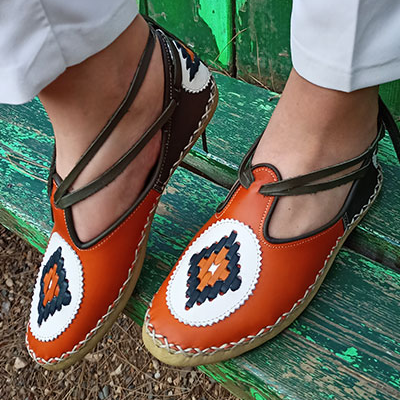 Flat Belt Lace-Up Açık Kahve