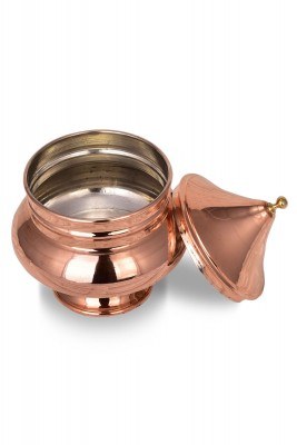 Copper Footed Sugar Bowl 