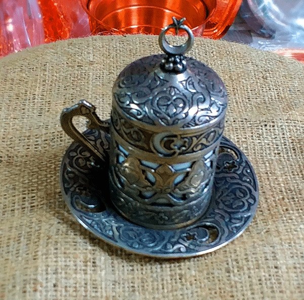 Bakır Kahve Fincanı - Adet 1 - 2