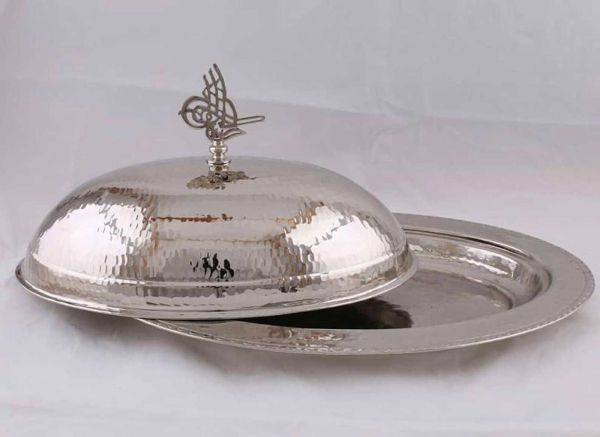 Bakır Kayık Sahan - 25 Cm - 1