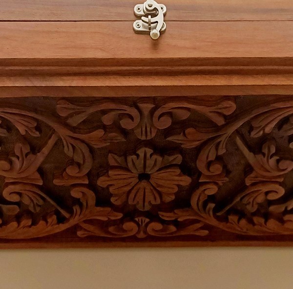 Walnut Carved Backgammon Set - 3