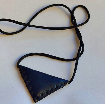 Leather Loose-Navy Blue 