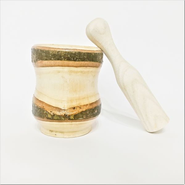 Wooden Mortar Small Size - No 1 - 2