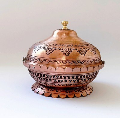 Bowl Sugar Bowl - Copper Color 