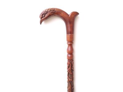 Maun Ağacı El Oyması Baston - 3