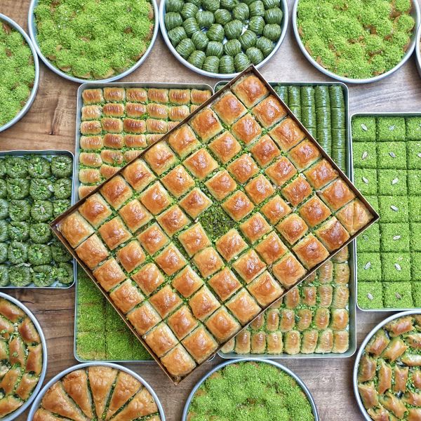 Özel Kare Dilim Kuru Baklava (tepsili) - 1
