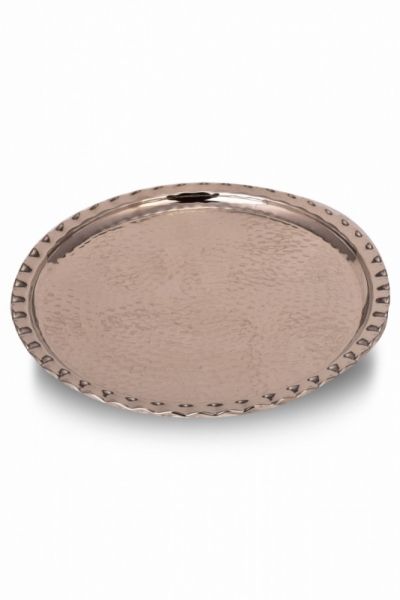 Yuvarlak Sunum Tepsi 34 Cm El Dövme N. - 1